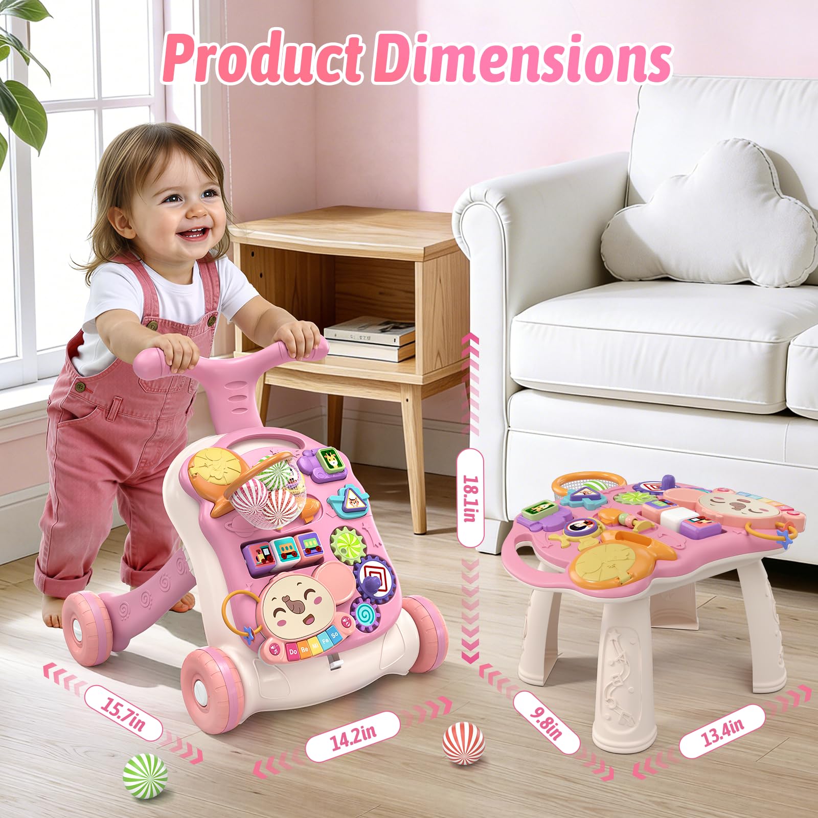 QDRAGON colorful gear rotates as baby explores cause-and-effect play.