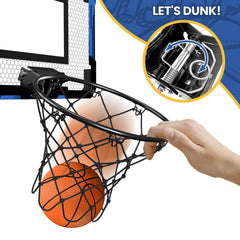 QDRAGON door-mount backboard ready for indoor practice.