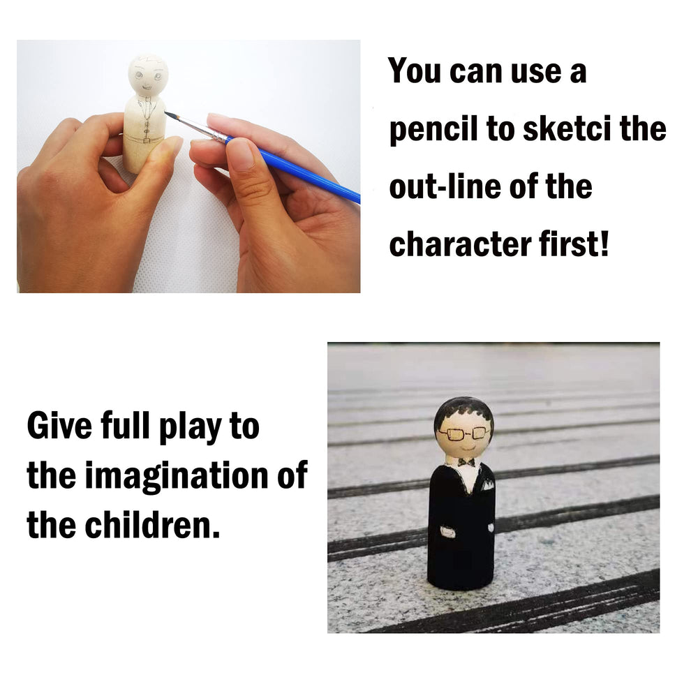 QDXATIVP 2.17in dolls ideal for classroom crafts and role play