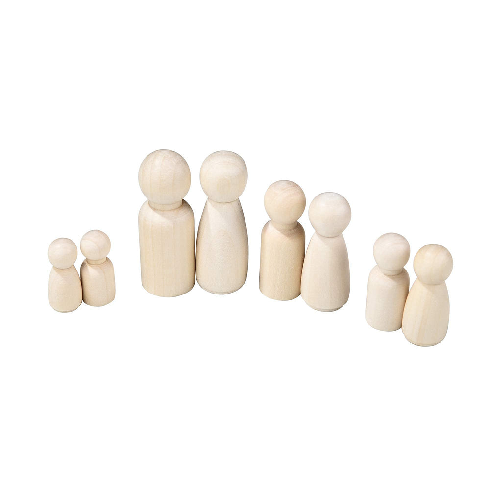 QDXATIVP unpainted dolls invite safe, mess-friendly craft sessions