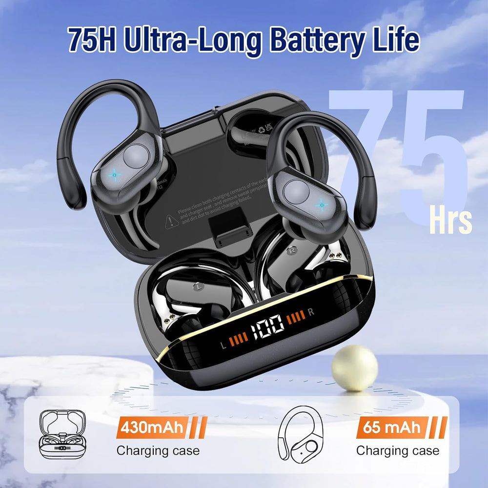 Qecnato wireless earbuds pair easily with phones, tablets, and PCs.