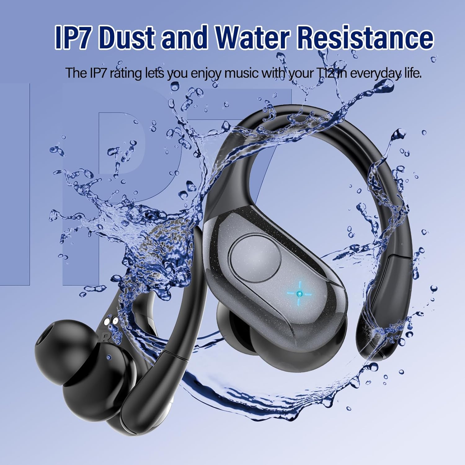 Qecnato earbuds feature smart touch controls for music and calls.