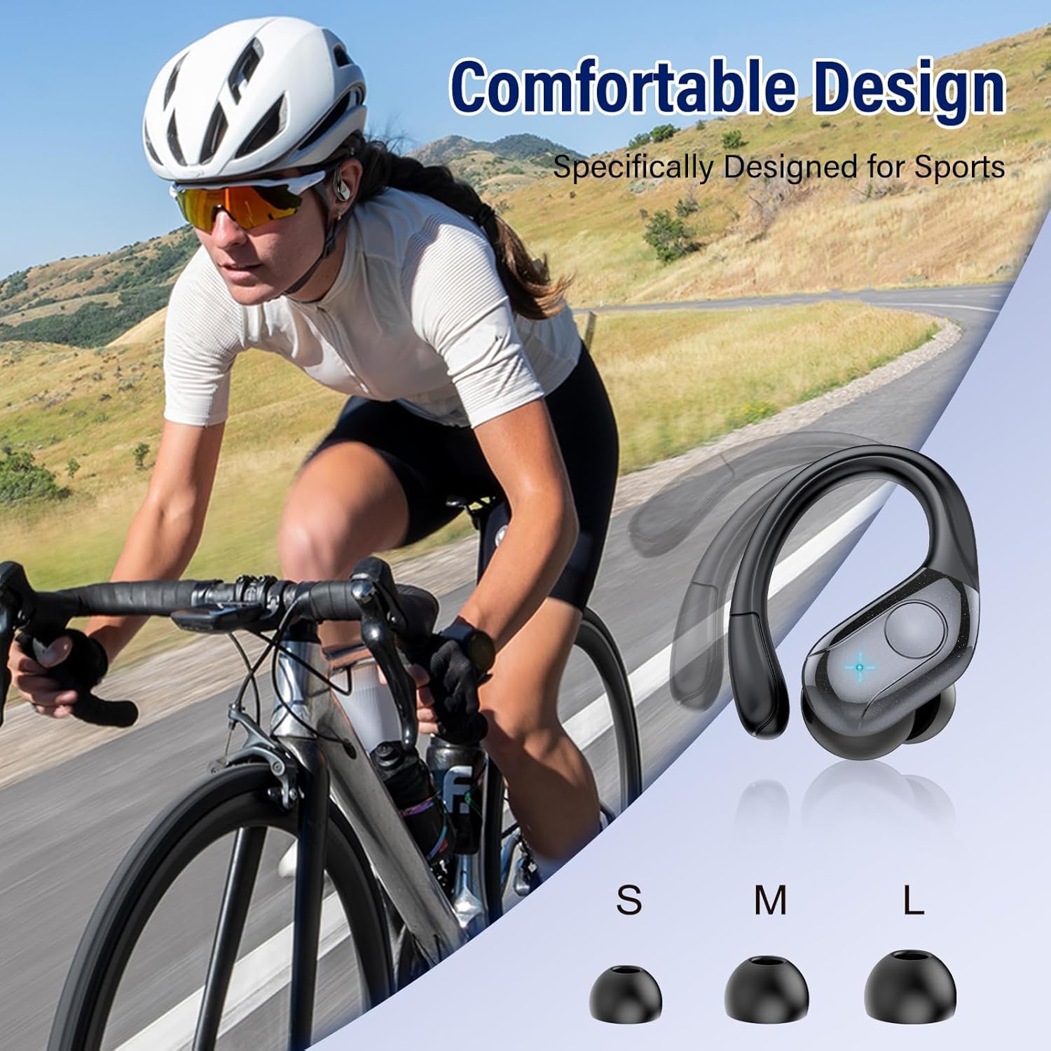 Qecnato IP7 waterproof rating protects against sweat and rain.