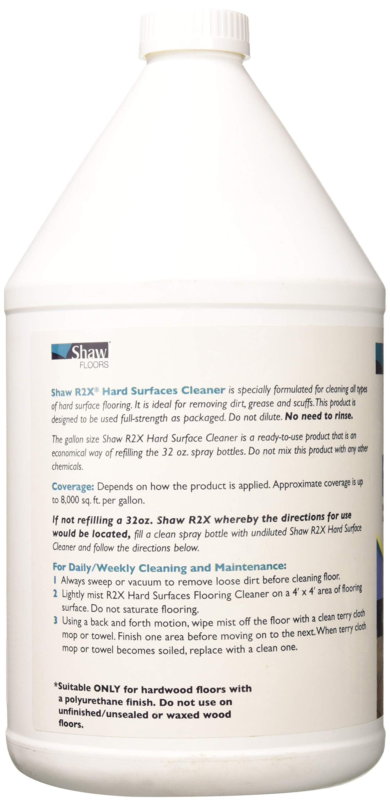 QEEROYO Shaw R2X packaging on display, easy gallon refill for hard surfaces.