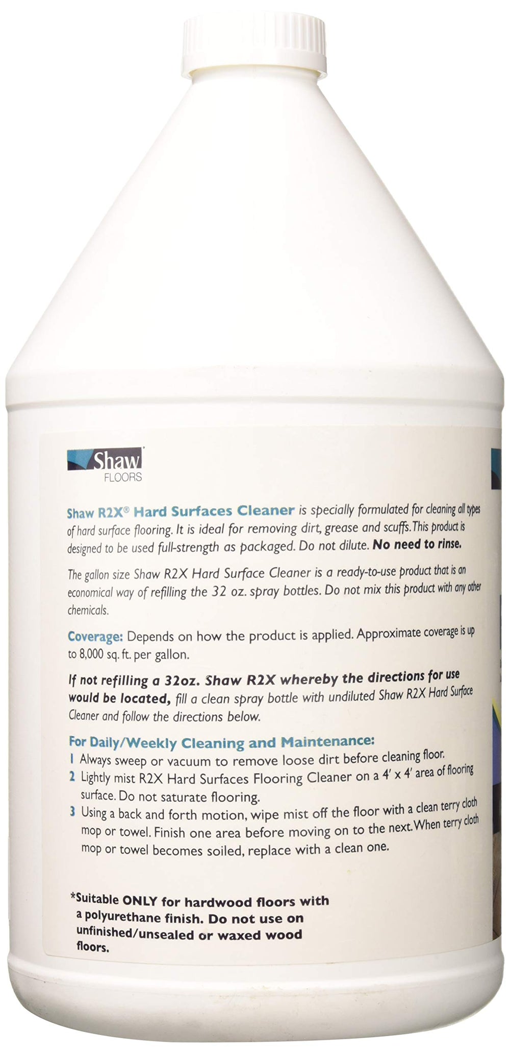 QEEROYO Shaw R2X packaging on display, easy gallon refill for hard surfaces.