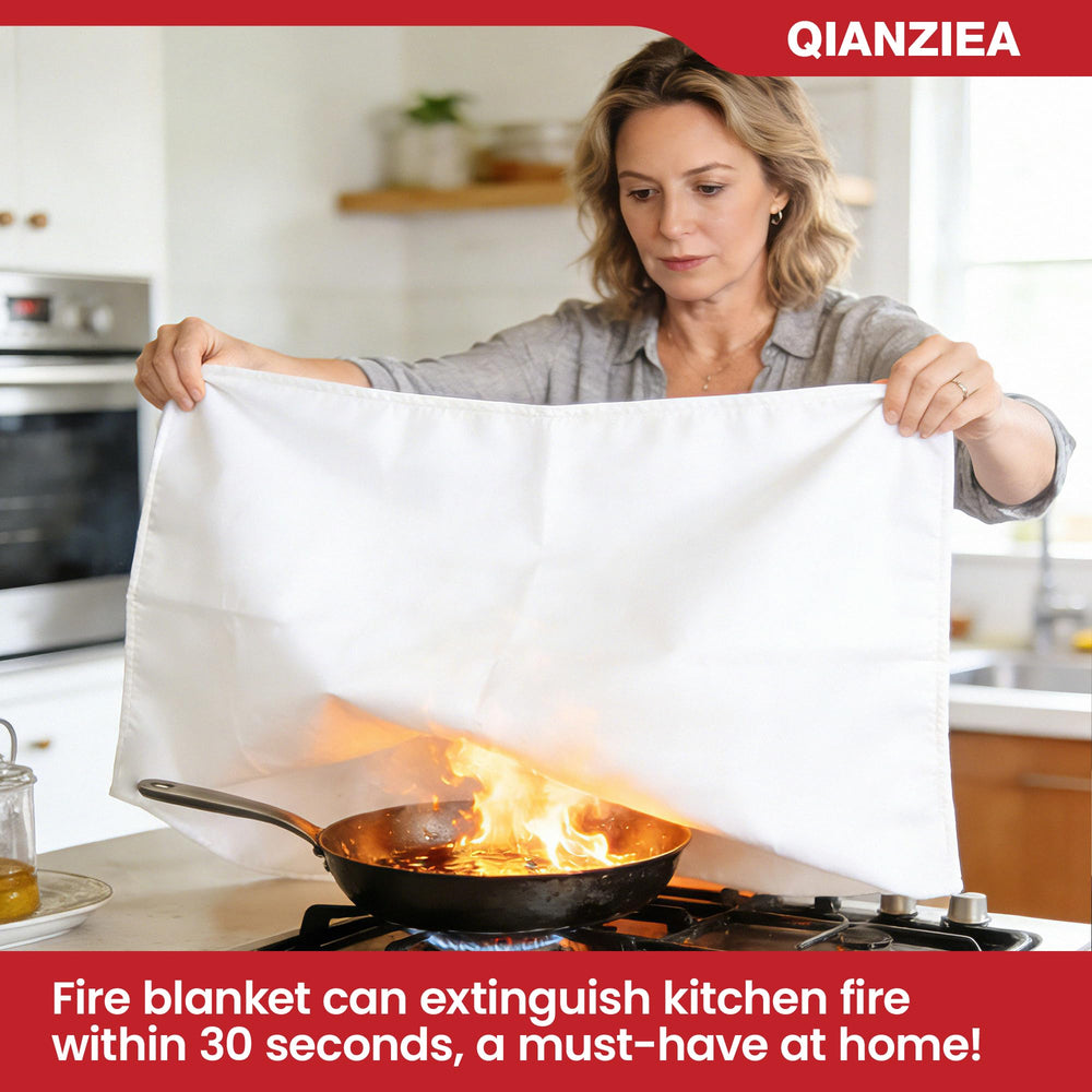 QIANZIEA fire blanket mounted for quick access