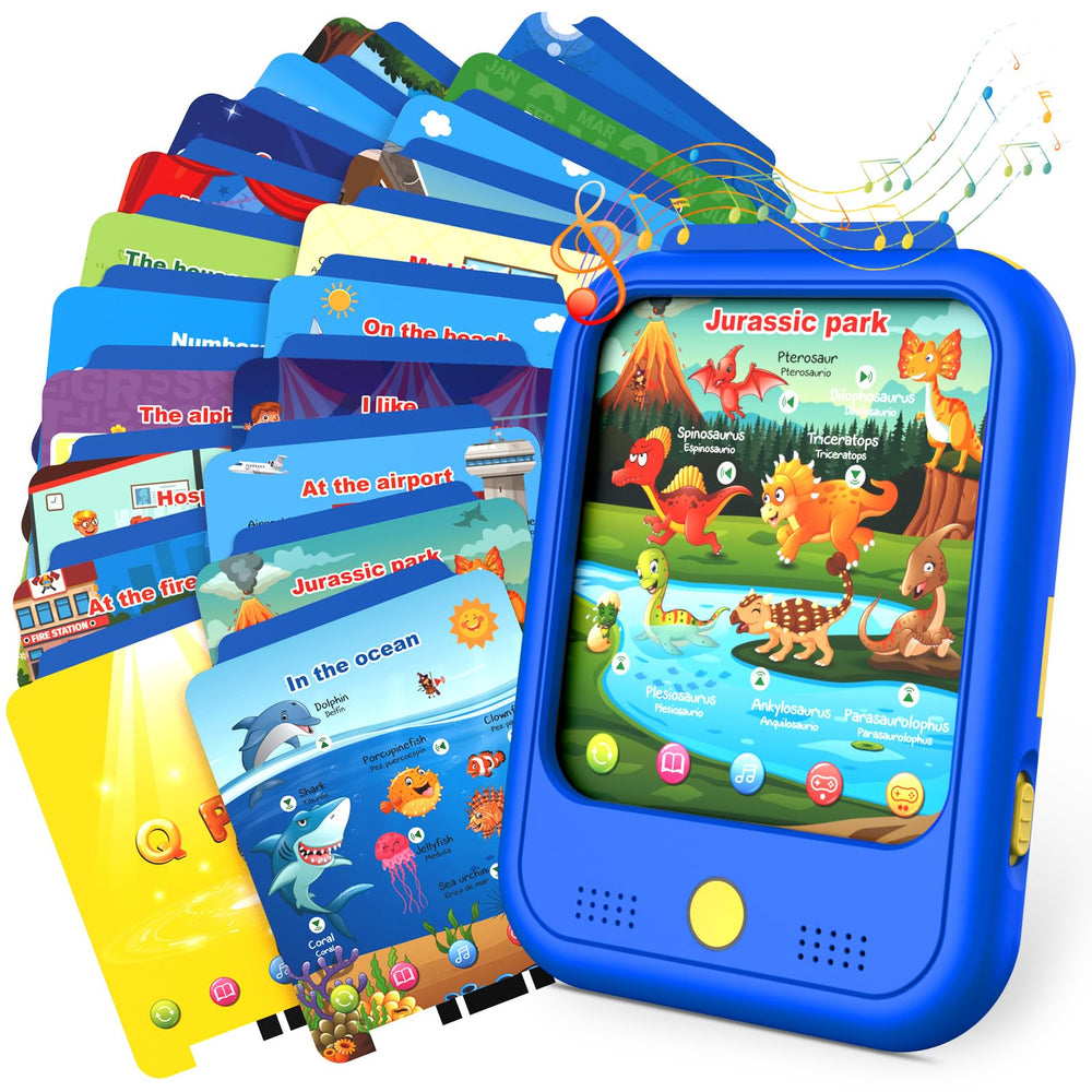 Qiaojoy Kids Learning Tablet front view with kid-friendly interface for early learning