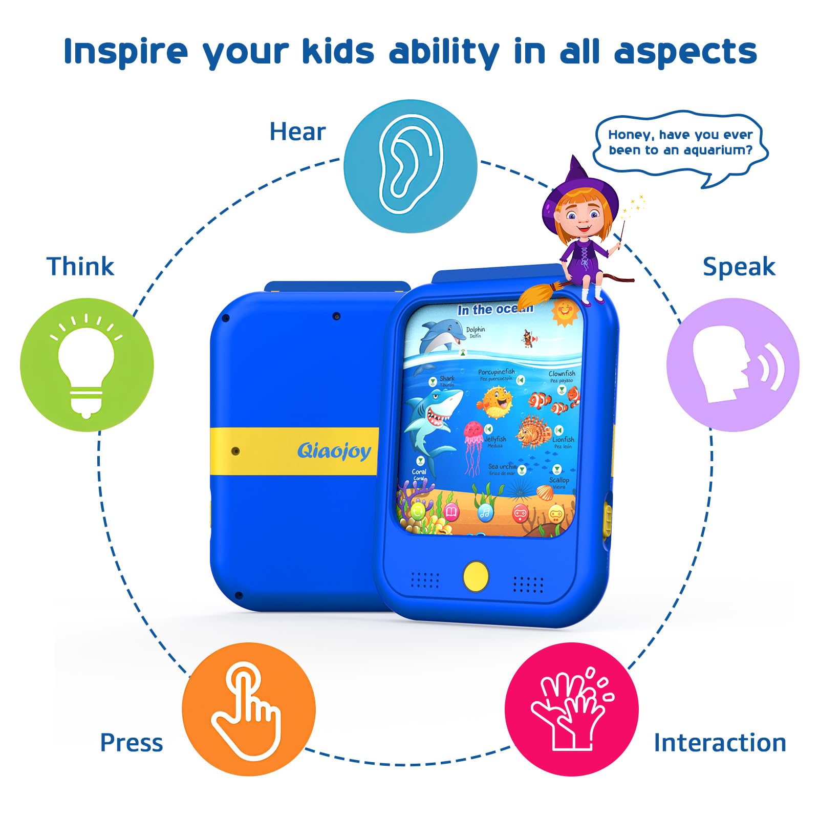 Qiaojoy screen-free design promotes hands-on learning away from screens