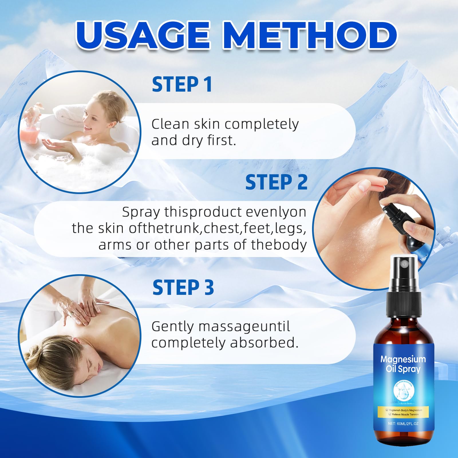 Qiaolimt Magnesium Spray 2-pack provides ongoing use and value