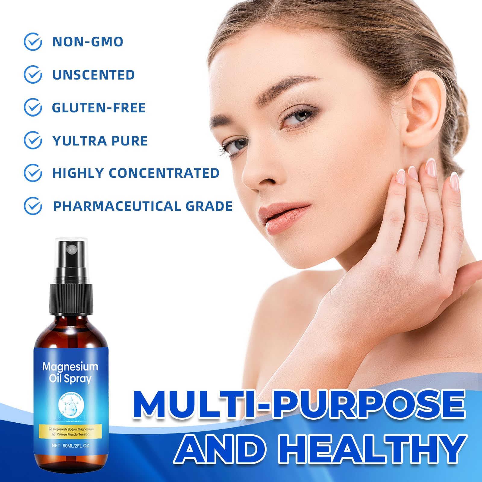 Qiaolimt Magnesium Spray ideal for feet care and leg areas