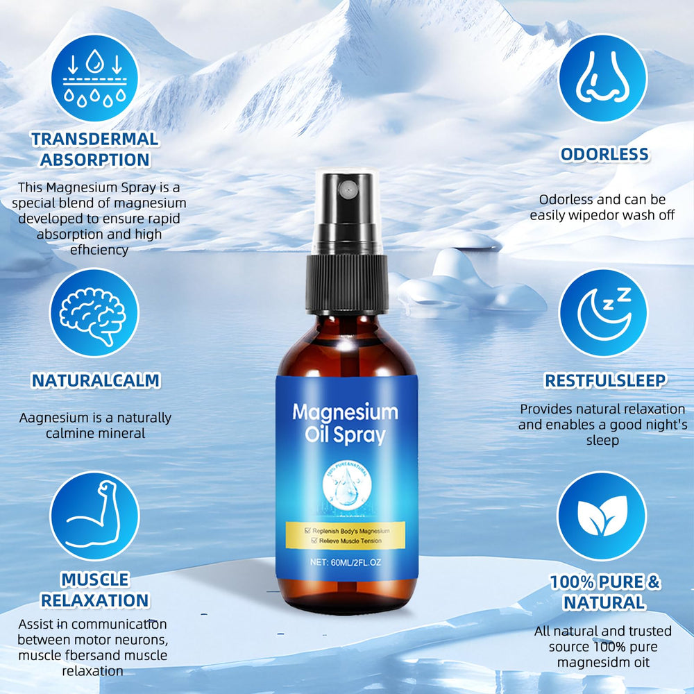 Qiaolimt Magnesium Spray evenly covers shoulders neck and more