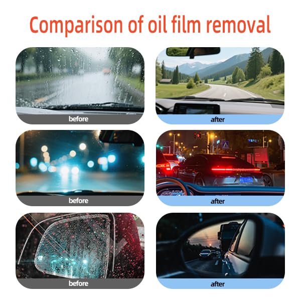 QIFOR Oil Film Remover provides quick, effortless application for on-the-go windshield maintenance.