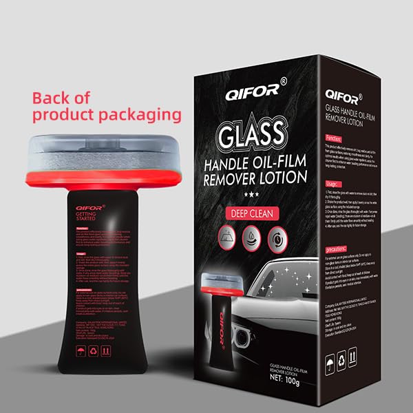 QIFOR Oil Film Remover improves visibility during rain or fog by reducing buildup.