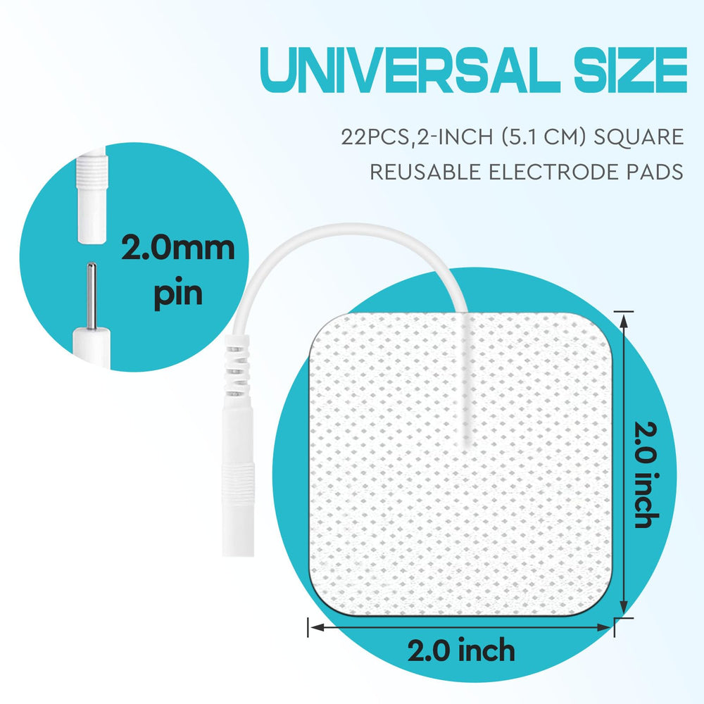 QIHANGTOPS 22-piece pads compatible with AUVON TENS 7000 units.