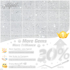 qiipii transparent rhinestones 3mm flatback for decor, crafts, and nail art.