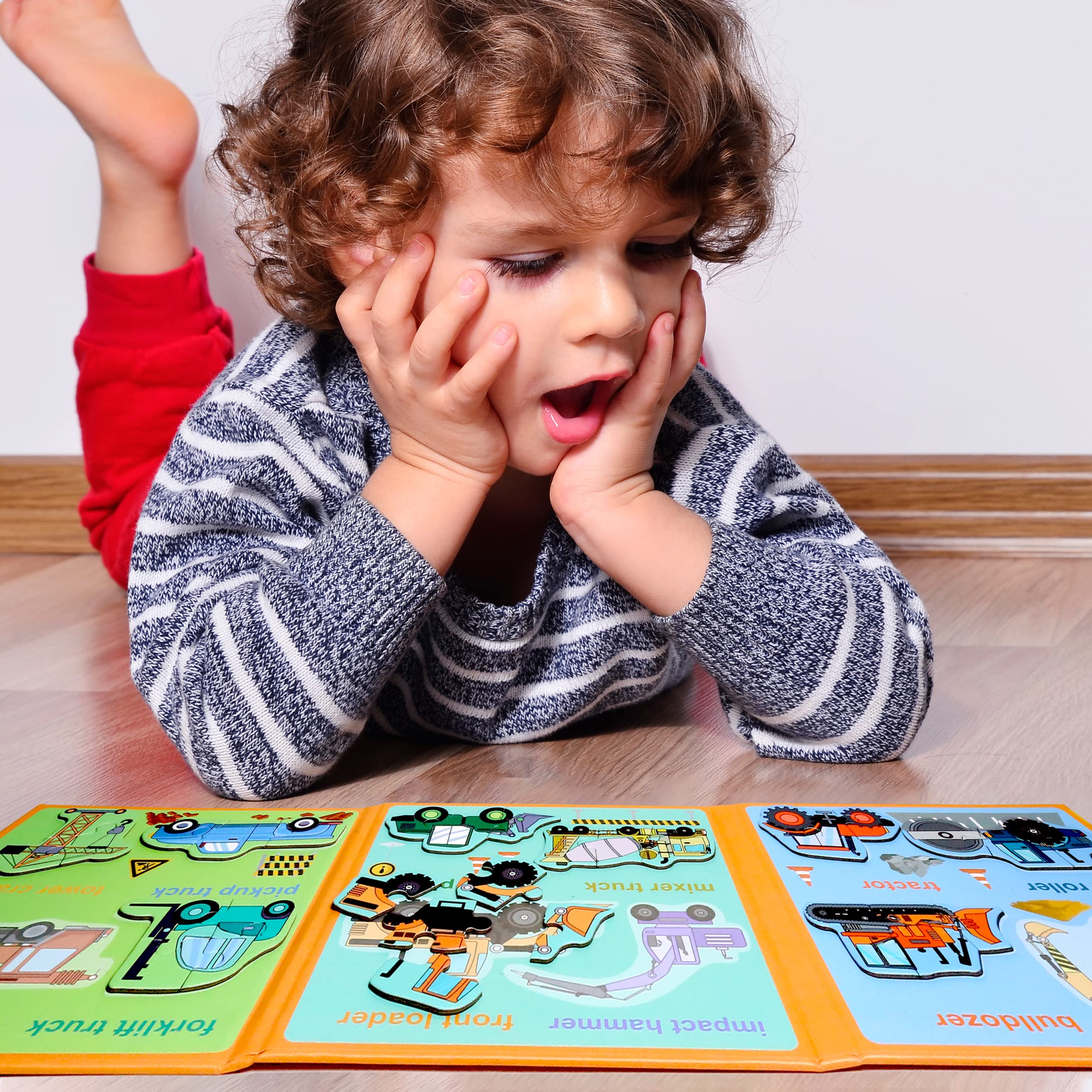 QimuMku Magnetic Puzzles fruits encourage color recognition during quick play