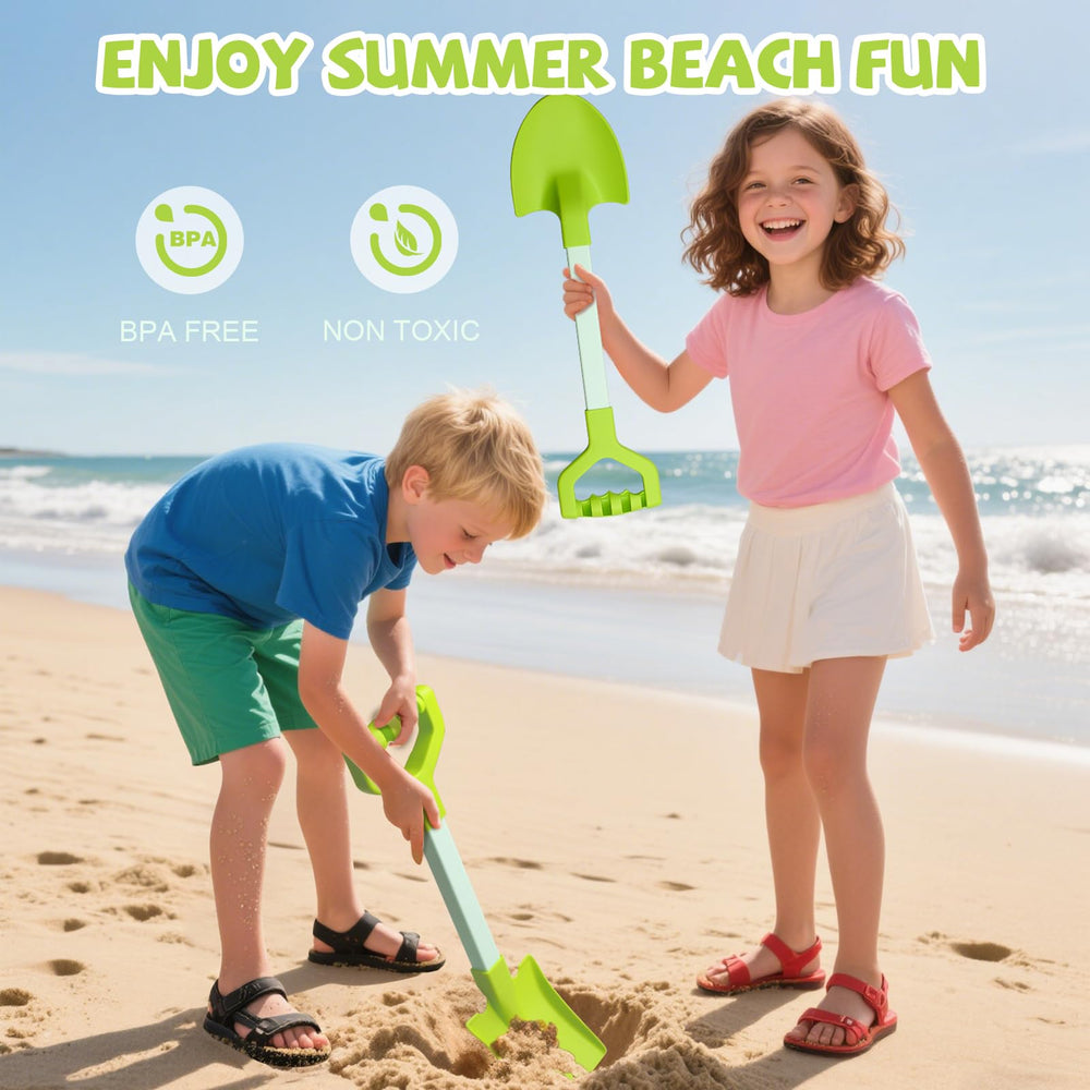 QINGLER green digging spade supports imaginative outdoor play and coordination