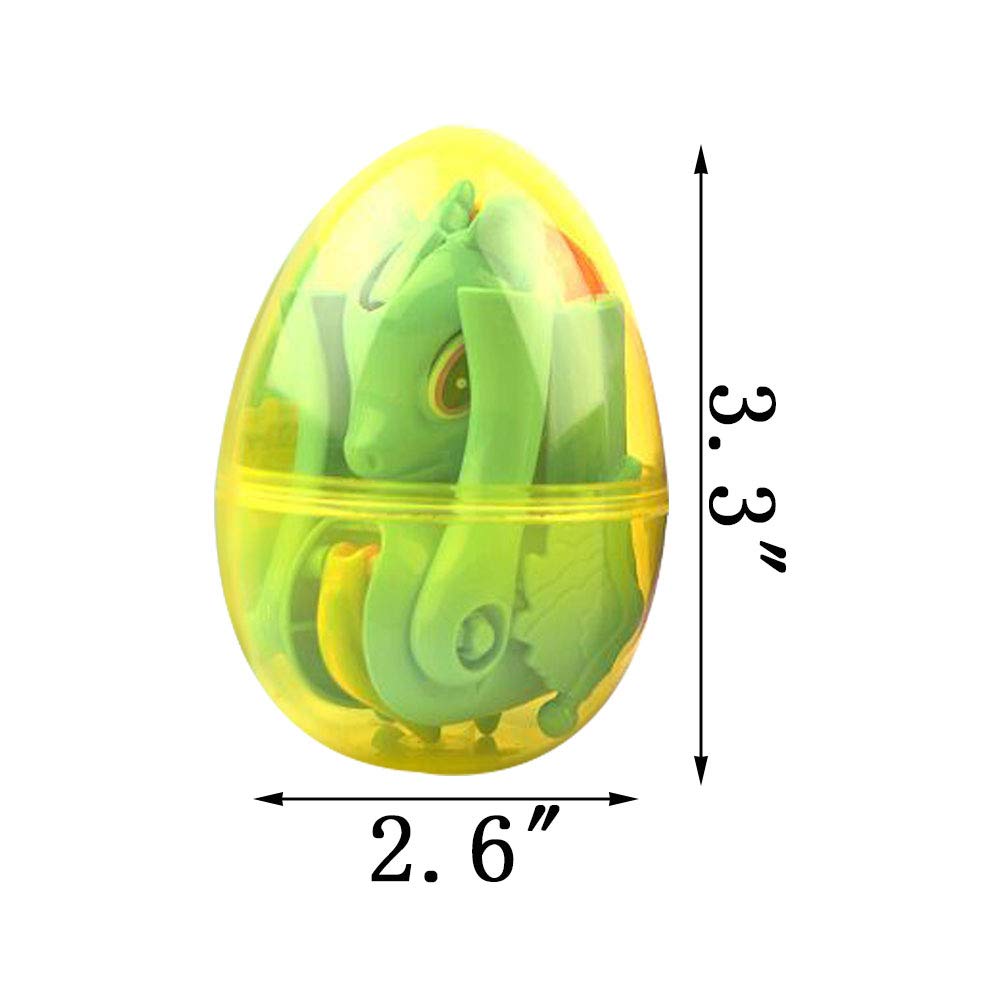 QINGQIU unicorn deformation egg illustrating assembly of a unicorn figure.