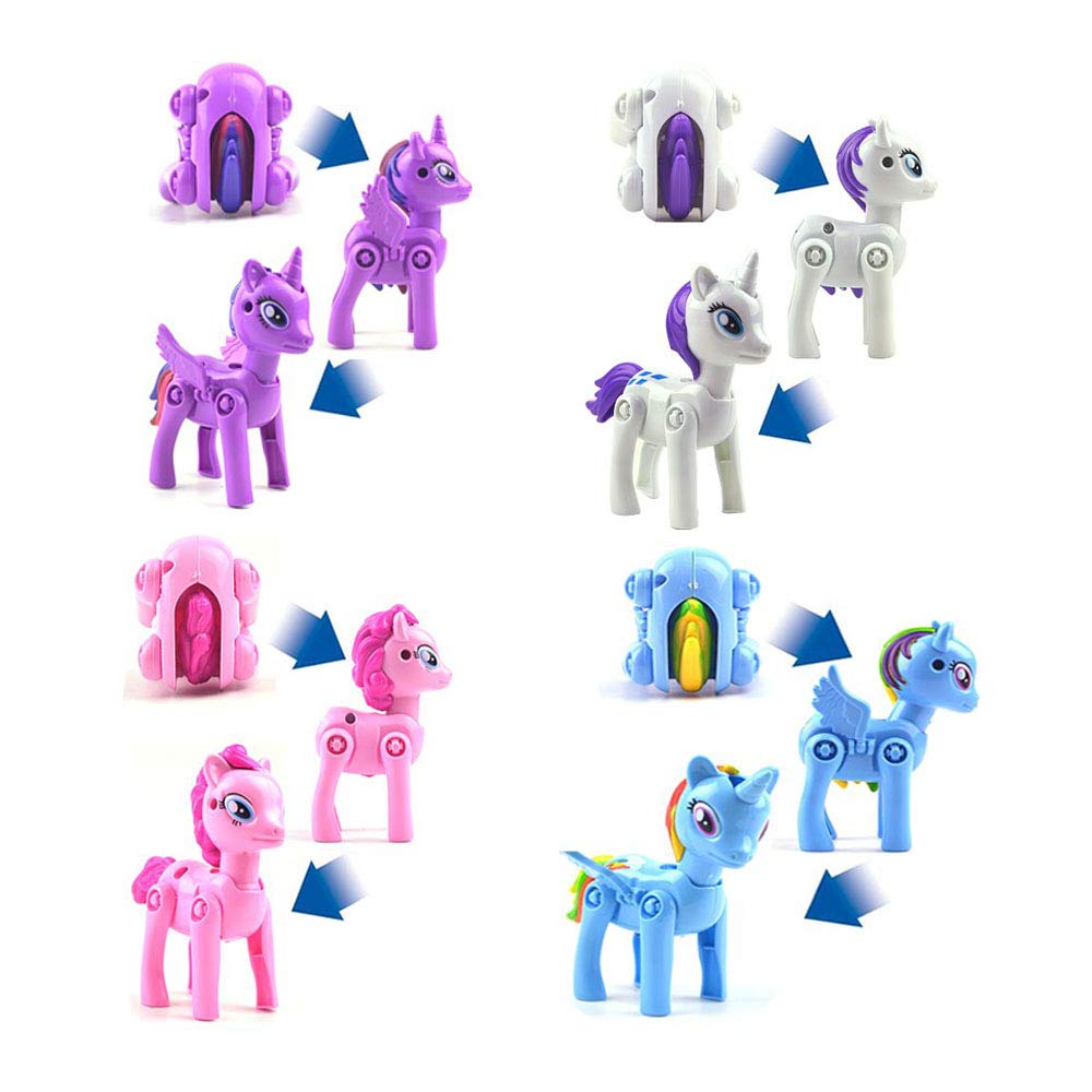 QINGQIU unicorn deformation eggs showcase vibrant colors ideal for Easter baskets.