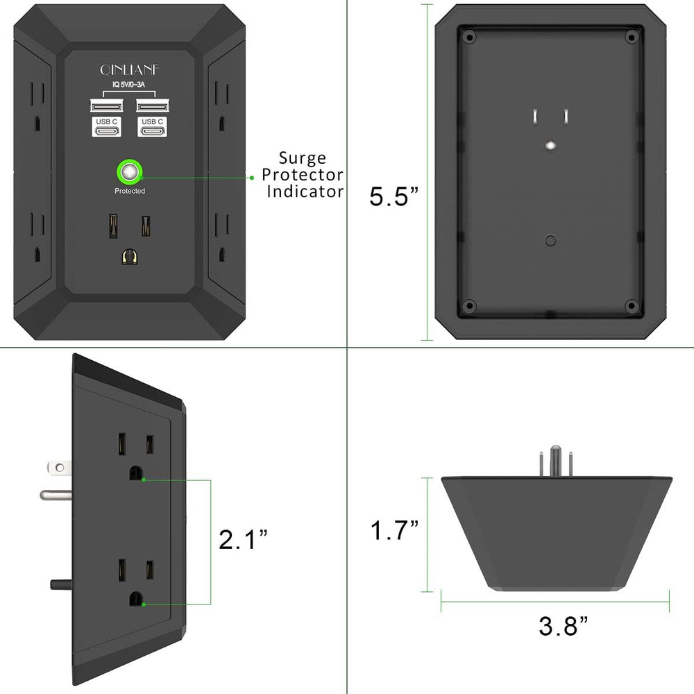 QINLIANF travel-friendly charger reduces clutter in hotels and coworking spaces.