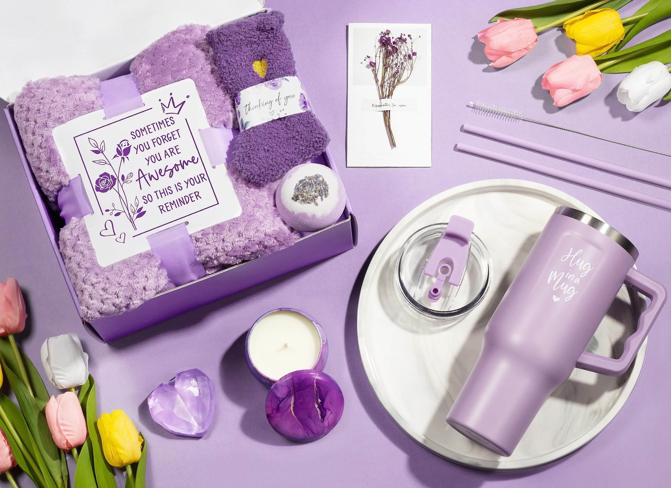 Qinline elegant gift box with a heartfelt note for gifting.