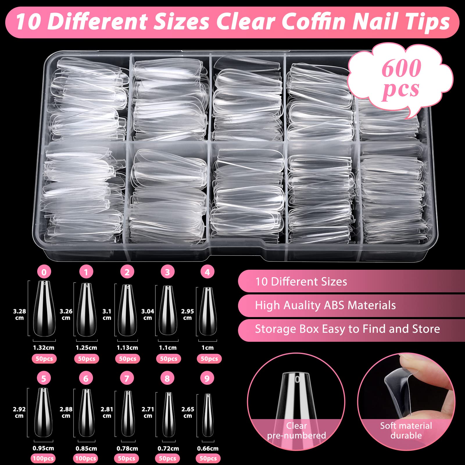Qinzave 10g nail glue for quick, durable bonding.