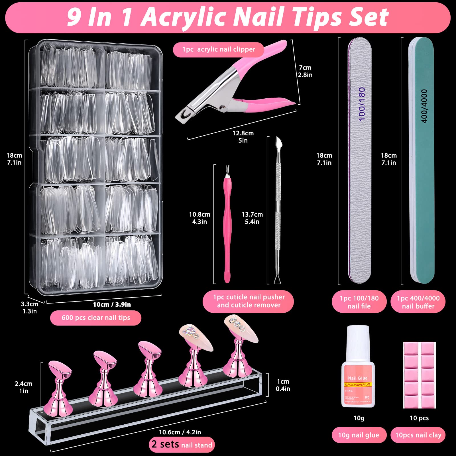 Qinzave cuticle nail pusher for gentle cuticle prep.
