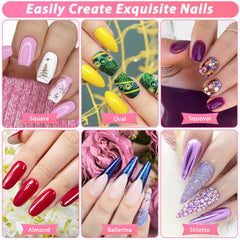 Qinzave pink acrylic nail clipper for clean shaping.