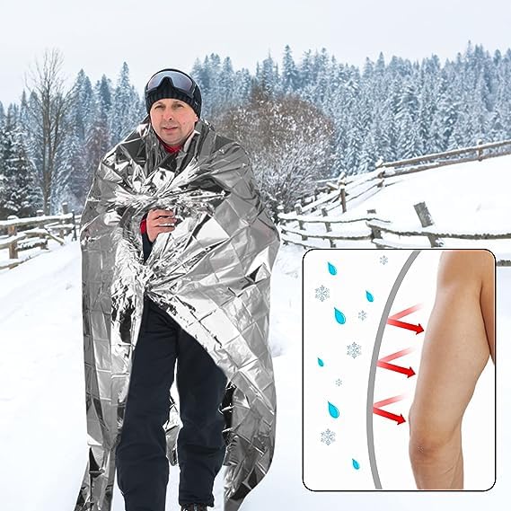 QIO CHUANG rain poncho emergency blanket for sudden showers.