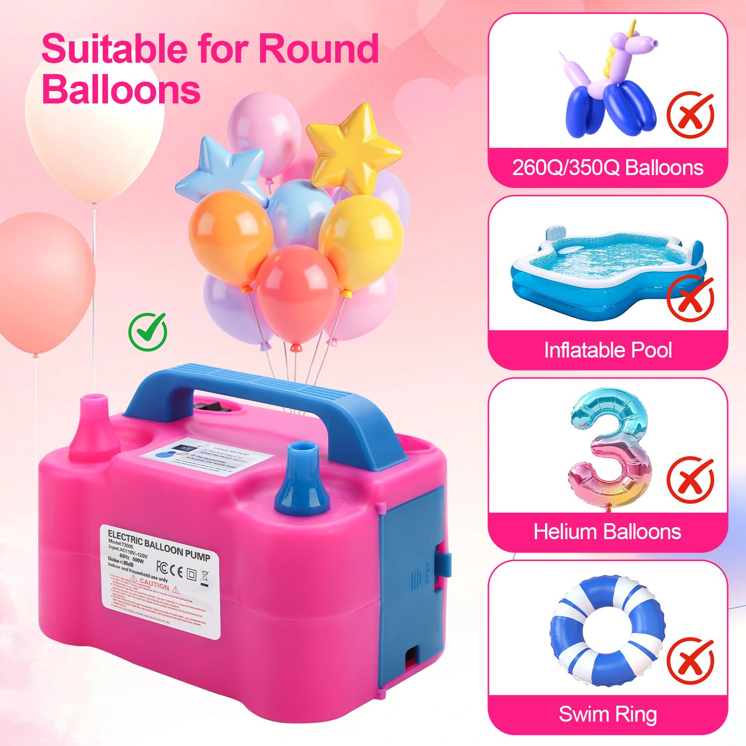 QIPUMP cord-storage design keeps workspaces tidy during decoration setup