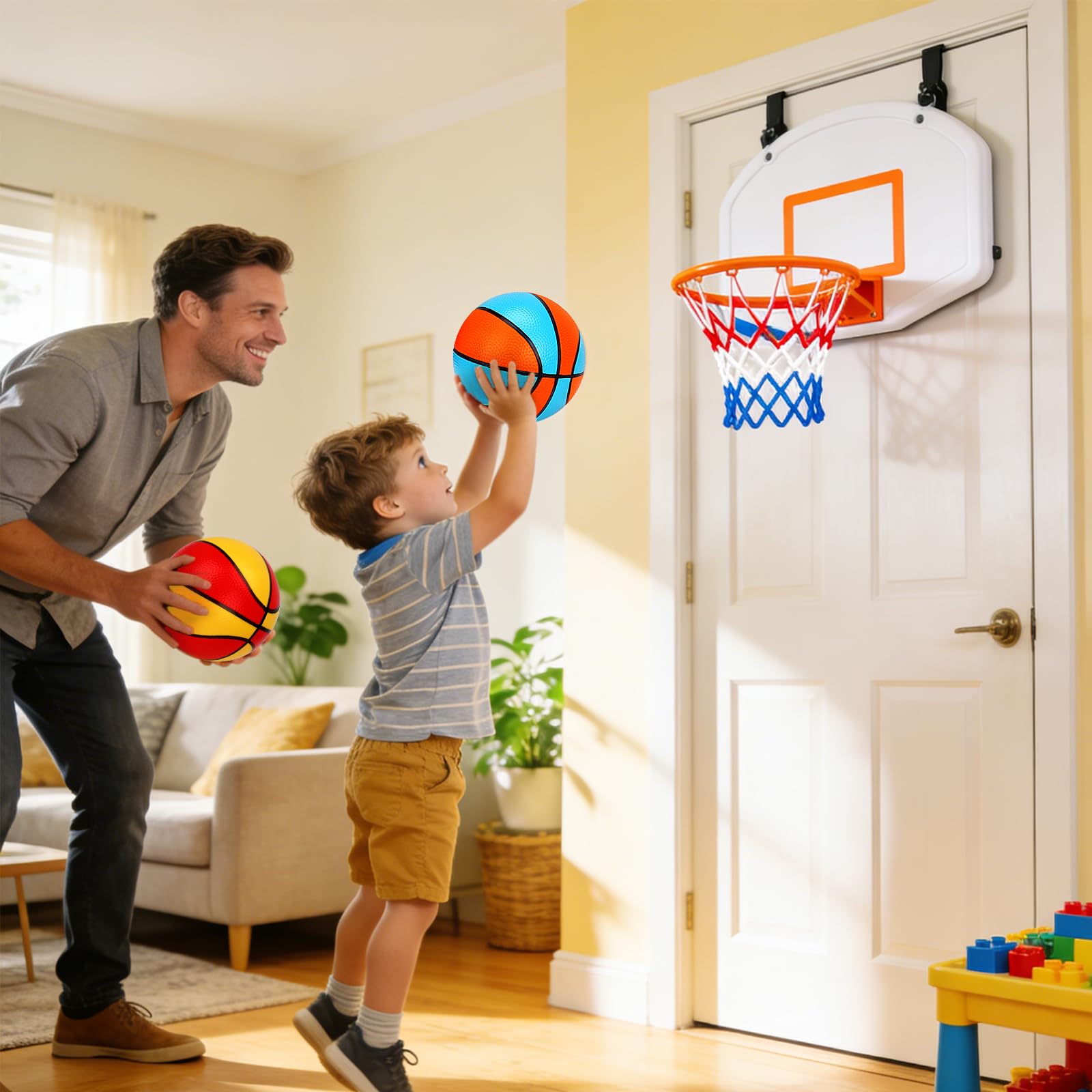 Qirptey kids basketballs with soft PVC material for safe use indoors and outdoors