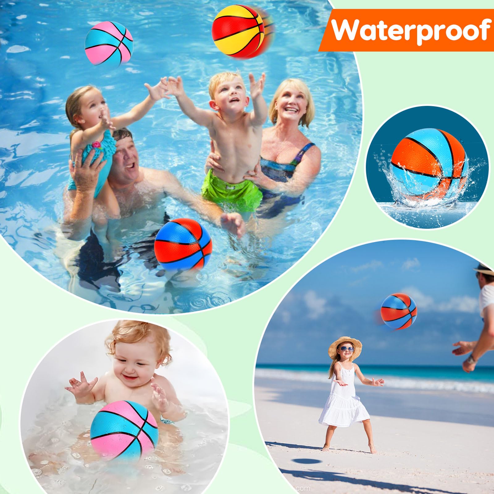 Qirptey 7-inch mini basketball ideal for small hands and easy grip