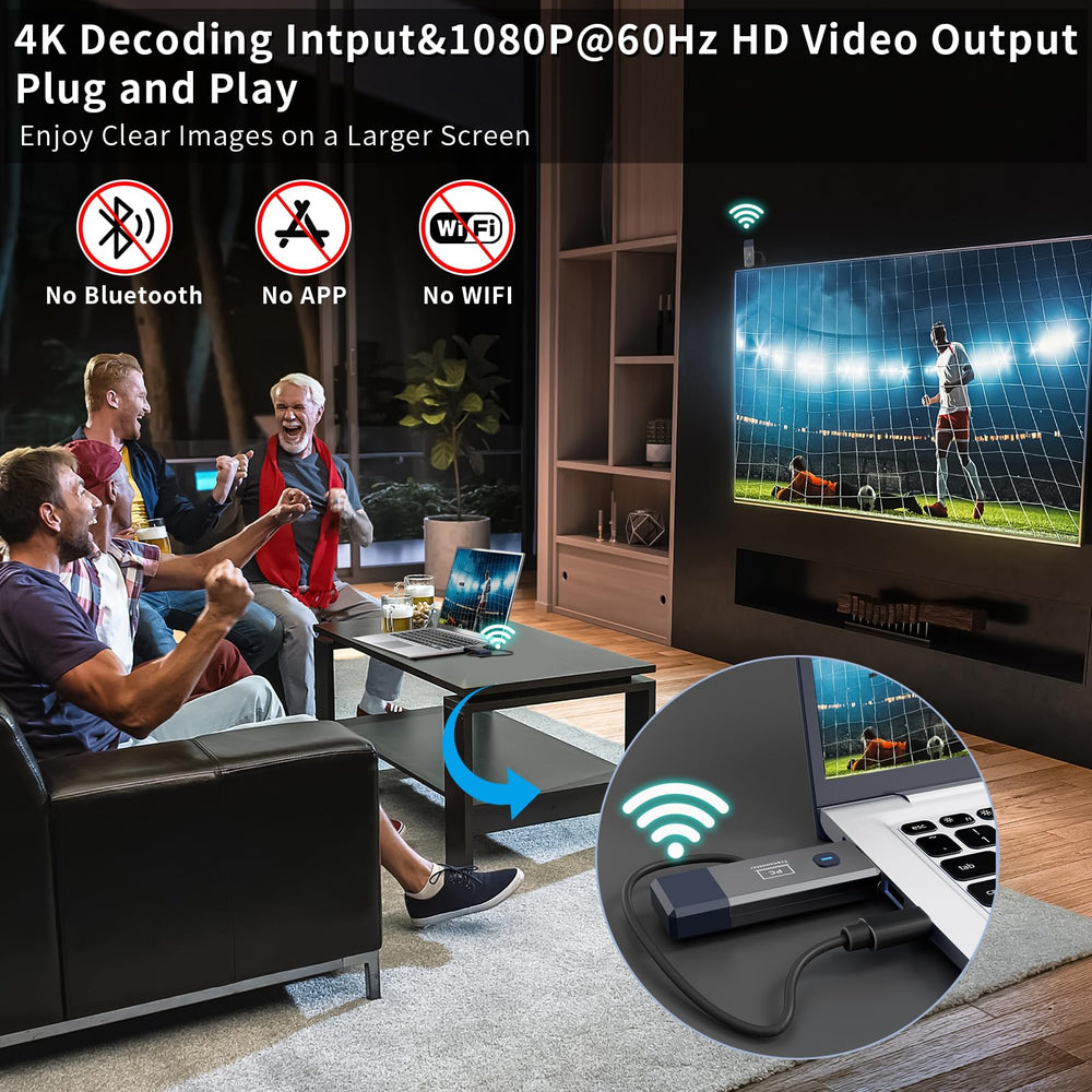 Qisoable 4K decode input capability for sharp video output.
