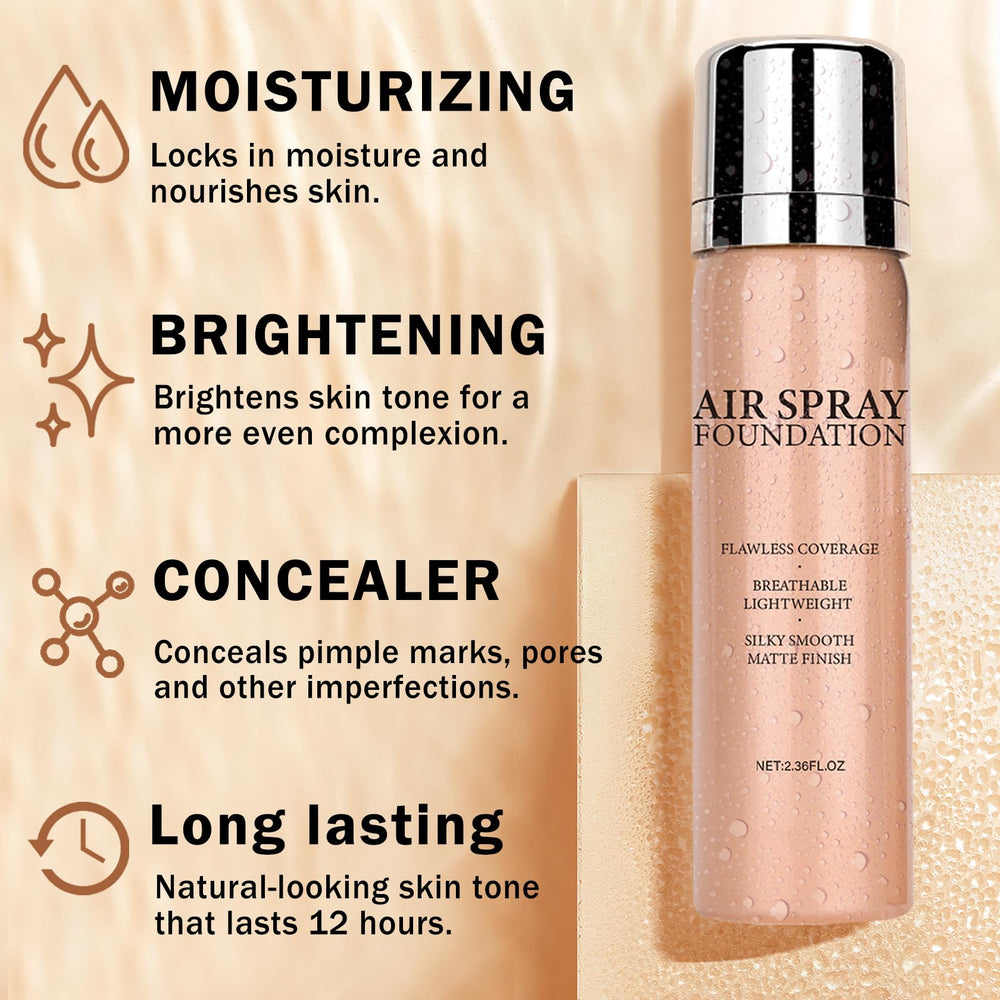 QIUFSSE air brush foundation concealer-brighten brightens dull skin.