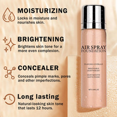 QIUFSSE air brush foundation concealer-brighten brightens dull skin.
