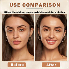QIUFSSE air brush foundation long-wear formula for all-day wear.