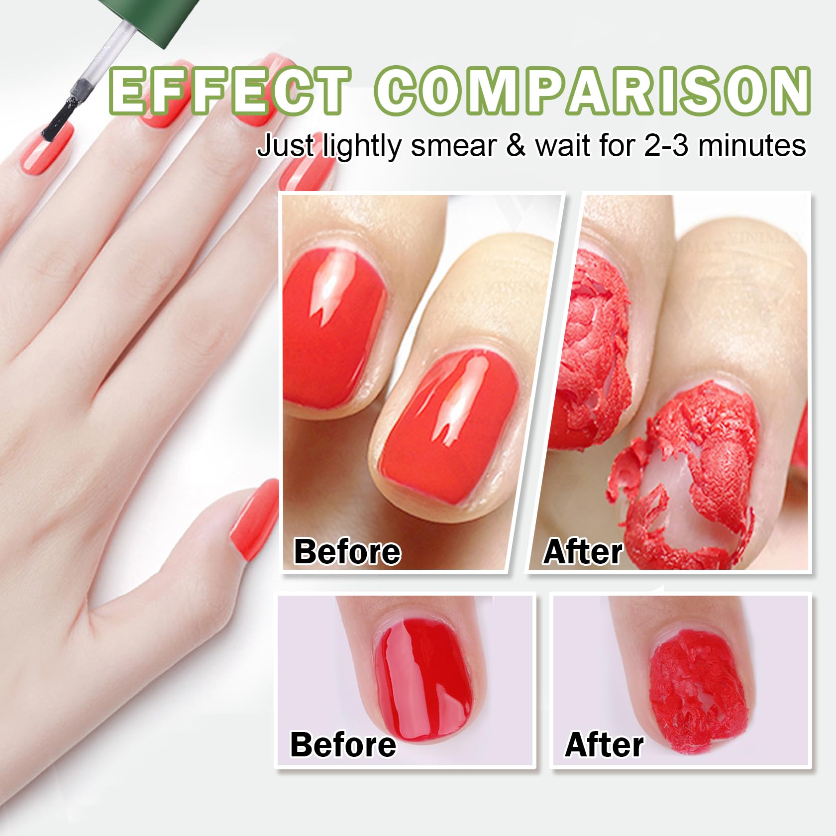 Close-up of gel texture highlighting non-drip formula for even coverage.