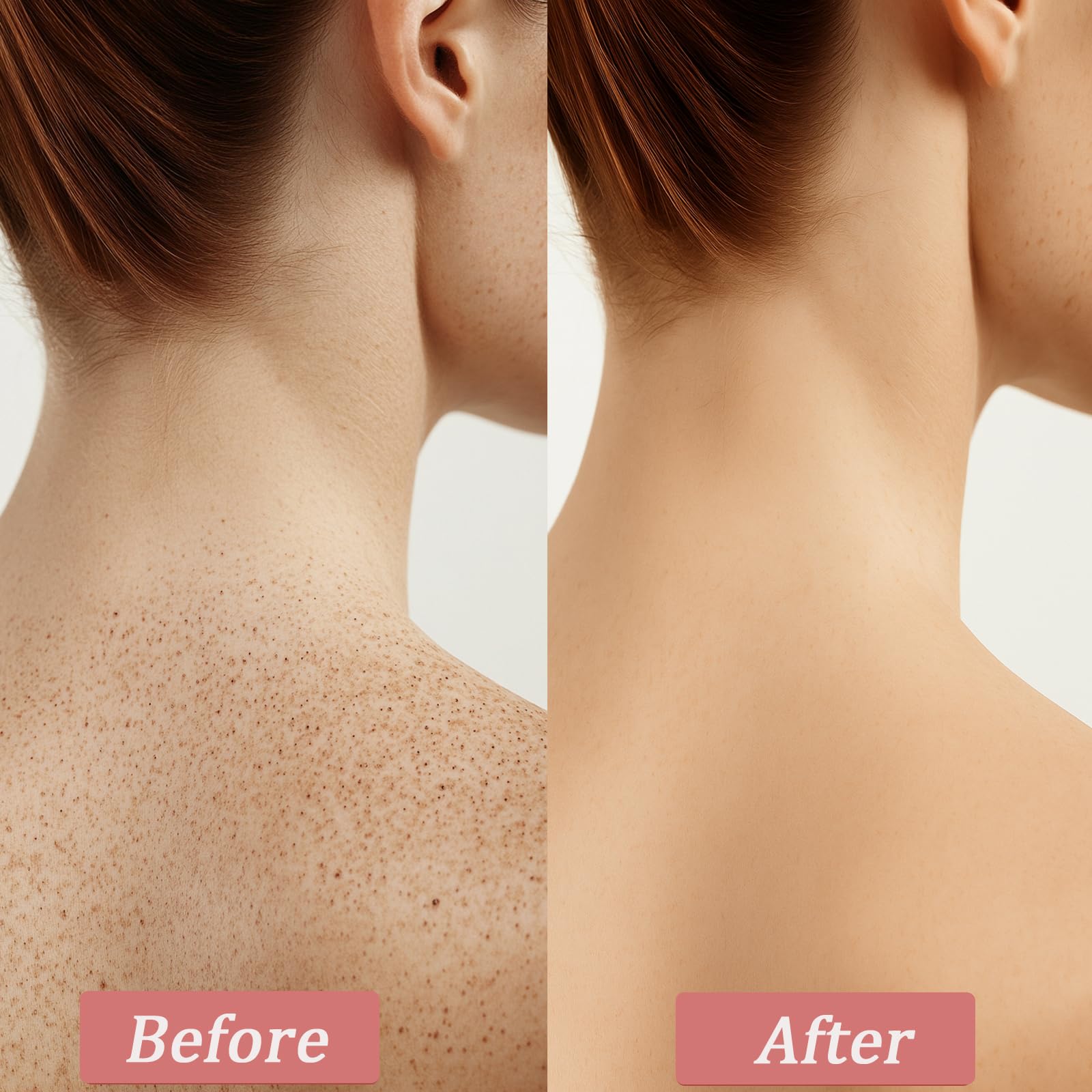 Qiuumey Strawberry Skin Treatment application swatch arm demonstrates easy, even spread