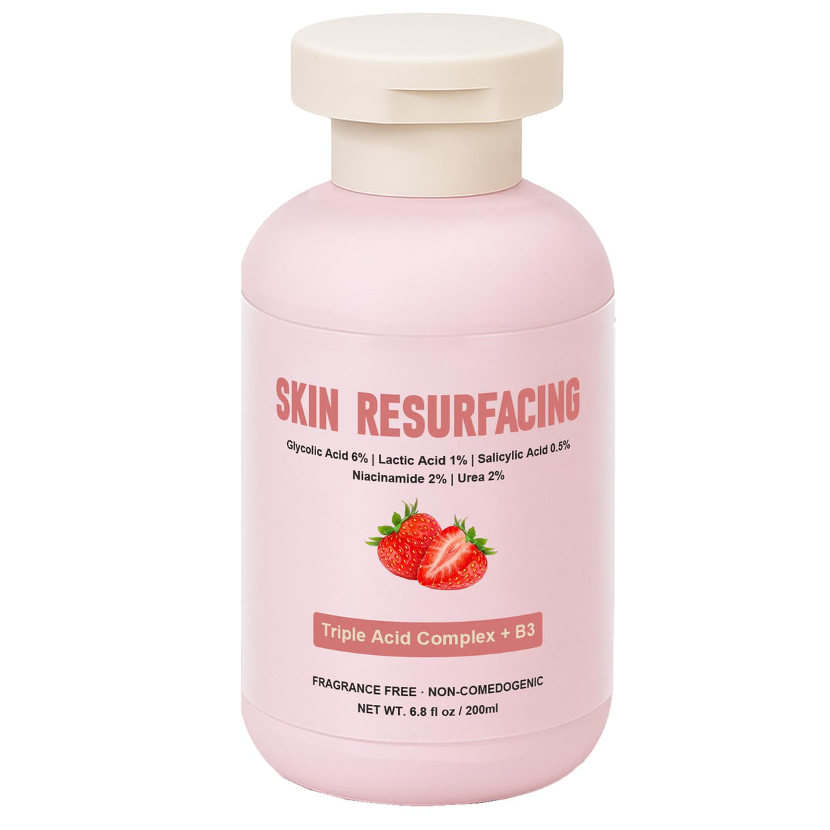Qiuumey Strawberry Skin Treatment cream jar closeup highlights rich hydration for smoother skin