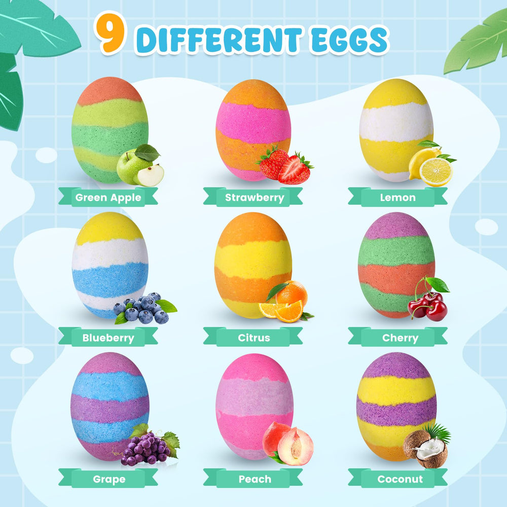 Fizzing Qivatex bath bombs release aroma and color for bath-time fun