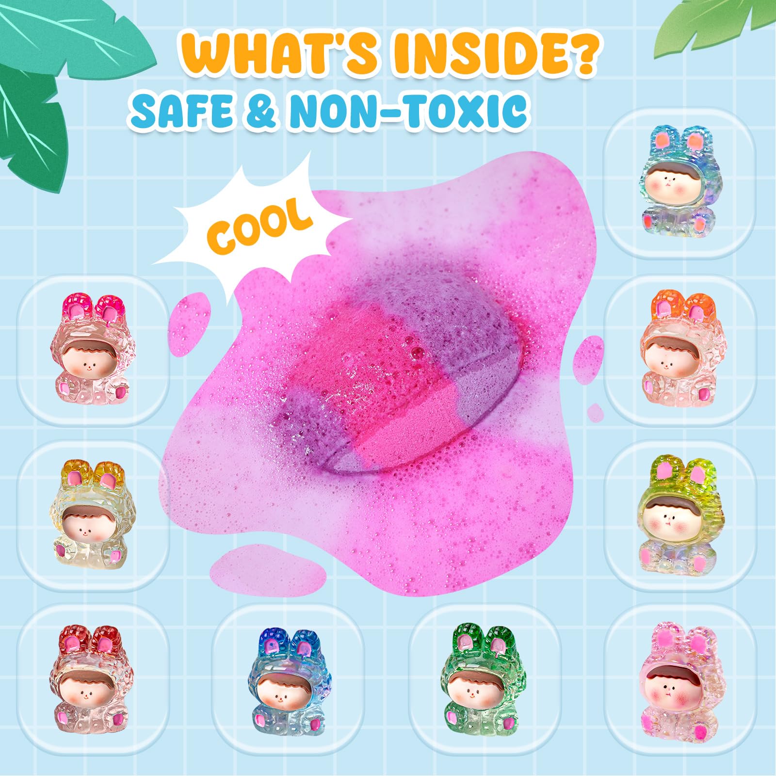Qivatex Easter gift set bath bombs make delightful gifts for kids