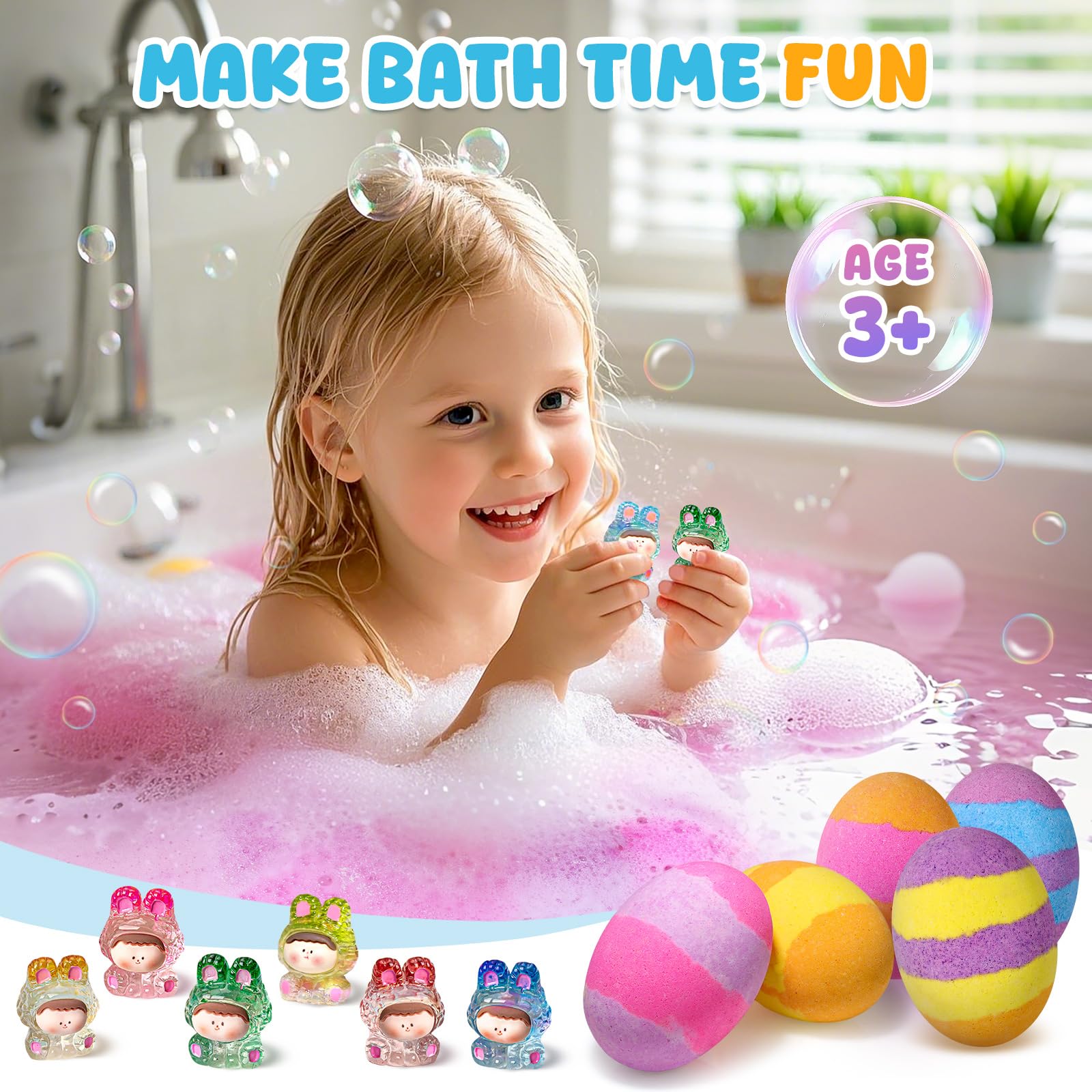 Natural organic Qivatex kids bath bombs for gentle soaking