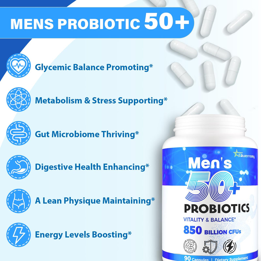QIVERNAMY Probiotic 50plus CoQ10 supports energy and metabolic wellness.