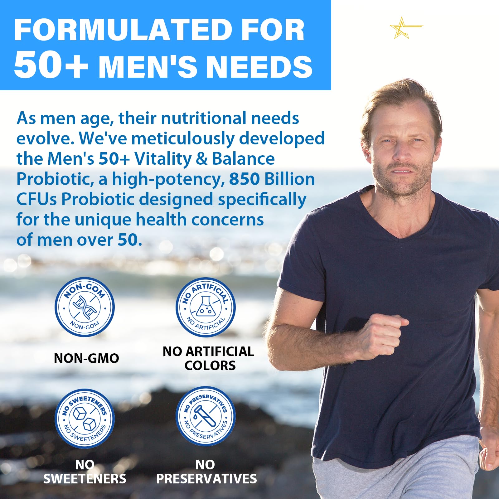 QIVERNAMY Probiotic 50plus delayed-release capsules reach the gut effectively.