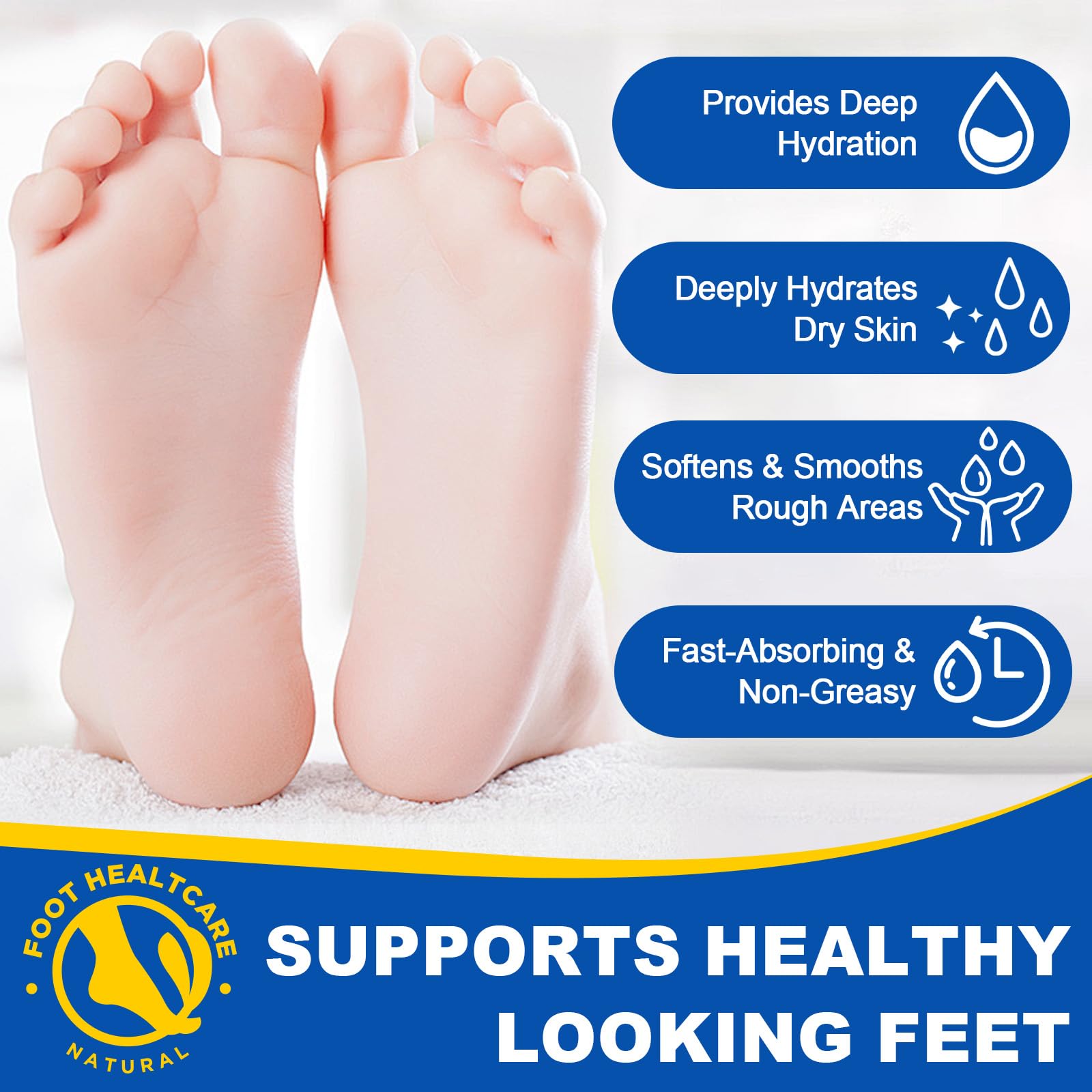 QJCWXIAOX foot care stick moisturizes dry skin with portable hygienic application