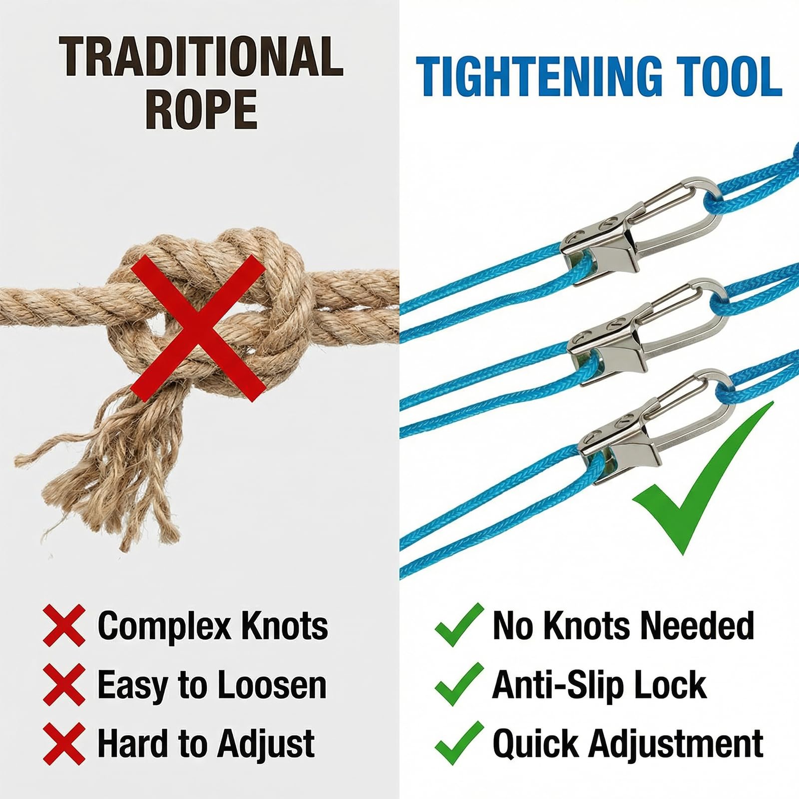 QLSVKSR accessory cord included for securing small gear with flexibility.