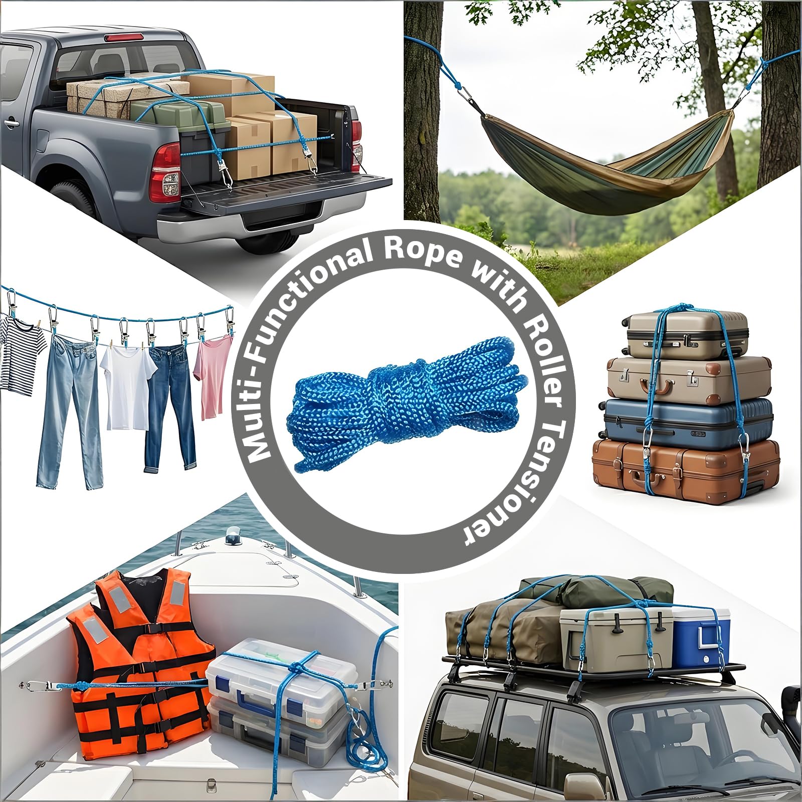 QLSVKSR heavy-duty nylon durability for long-lasting outdoor use.