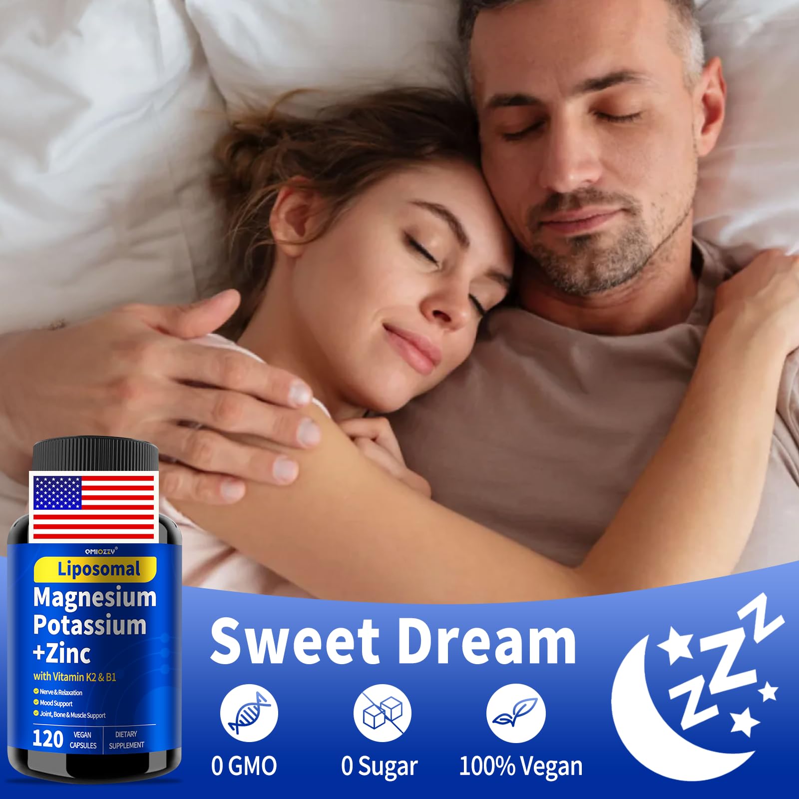 Qmiozzy 120-capsule bottle provides a 60-day supply
