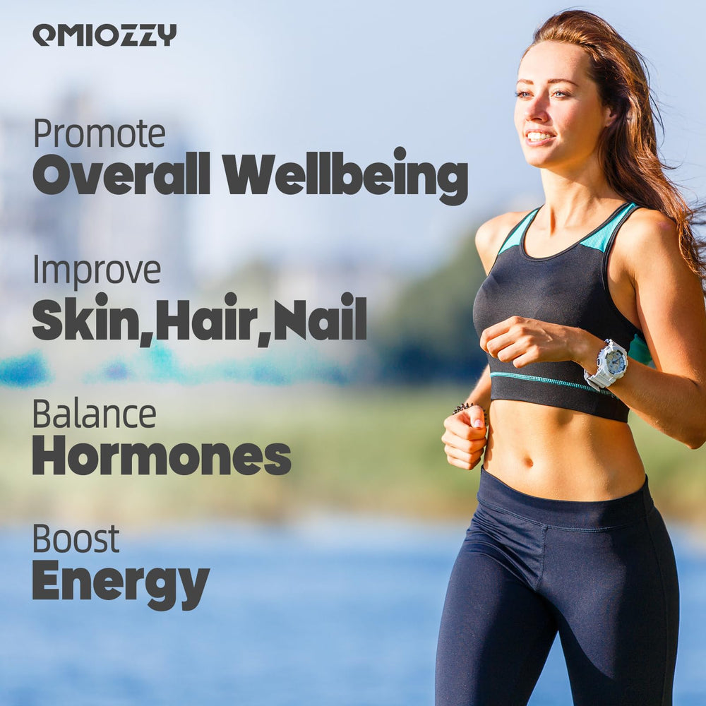 Qmiozzy capsules in a glass of water ready for daily routine.