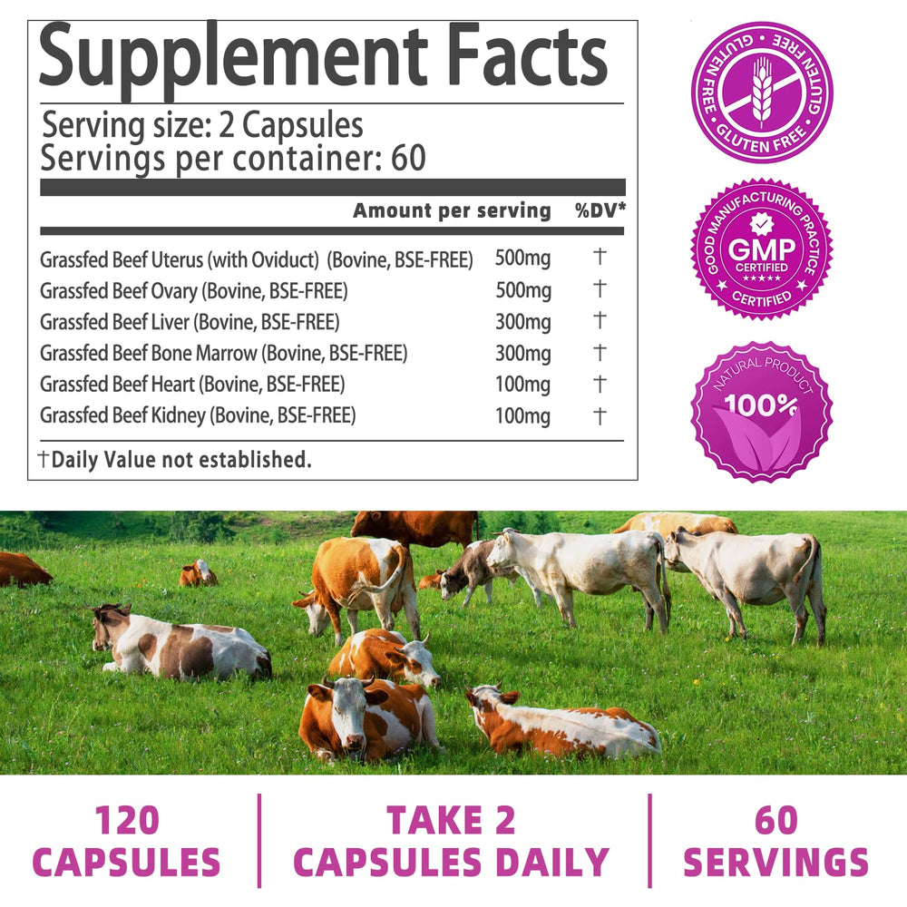 Qmiozzy nutrition panel detailing vitamins and minerals.